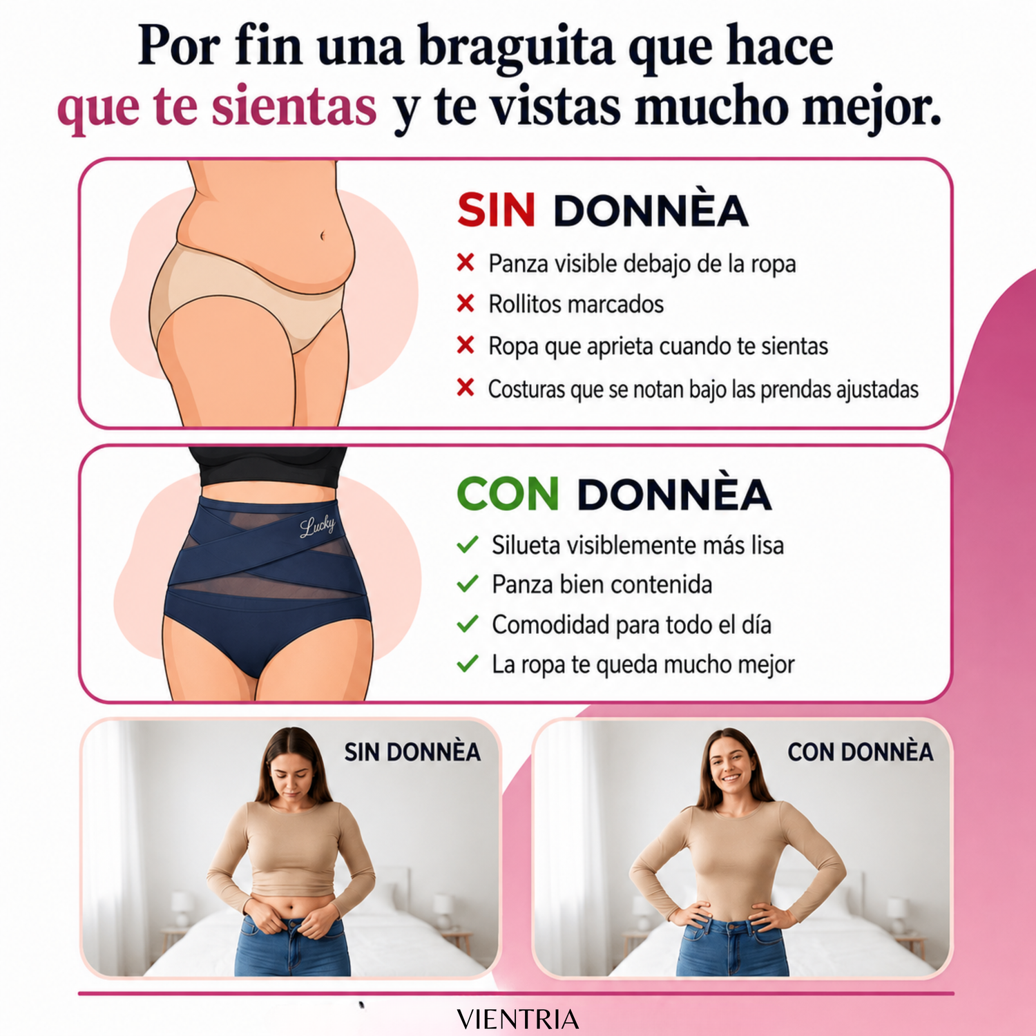 Faja Braga de Talle Alto — Control de Abdomen Sin Costuras